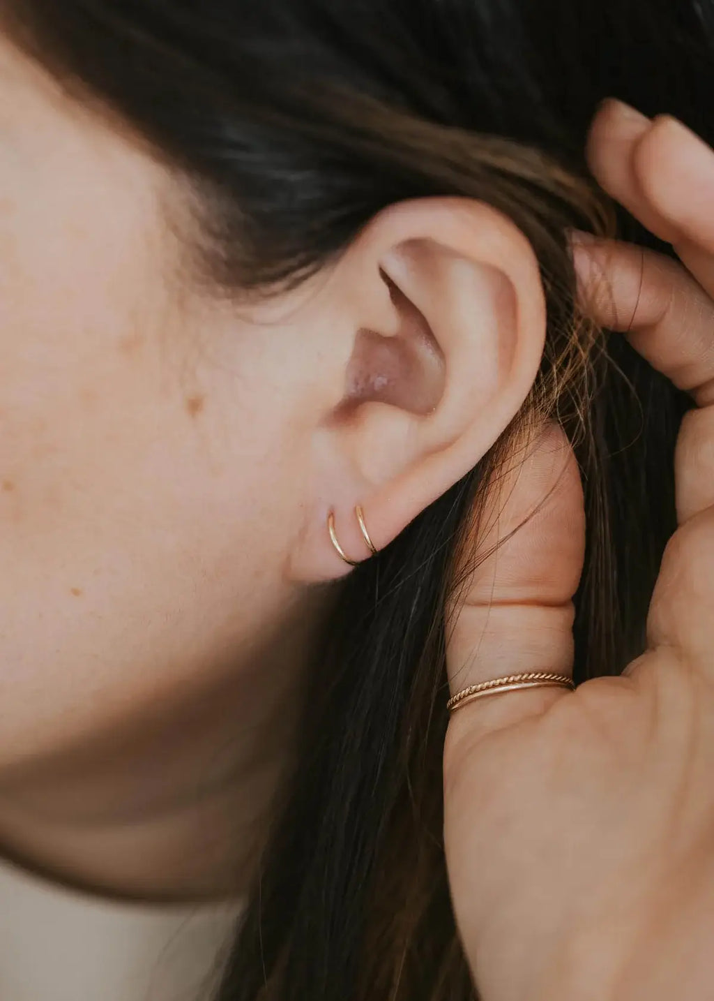 Tiny Twist Earrings | 14kt Gold Fill + Sterling Silver
