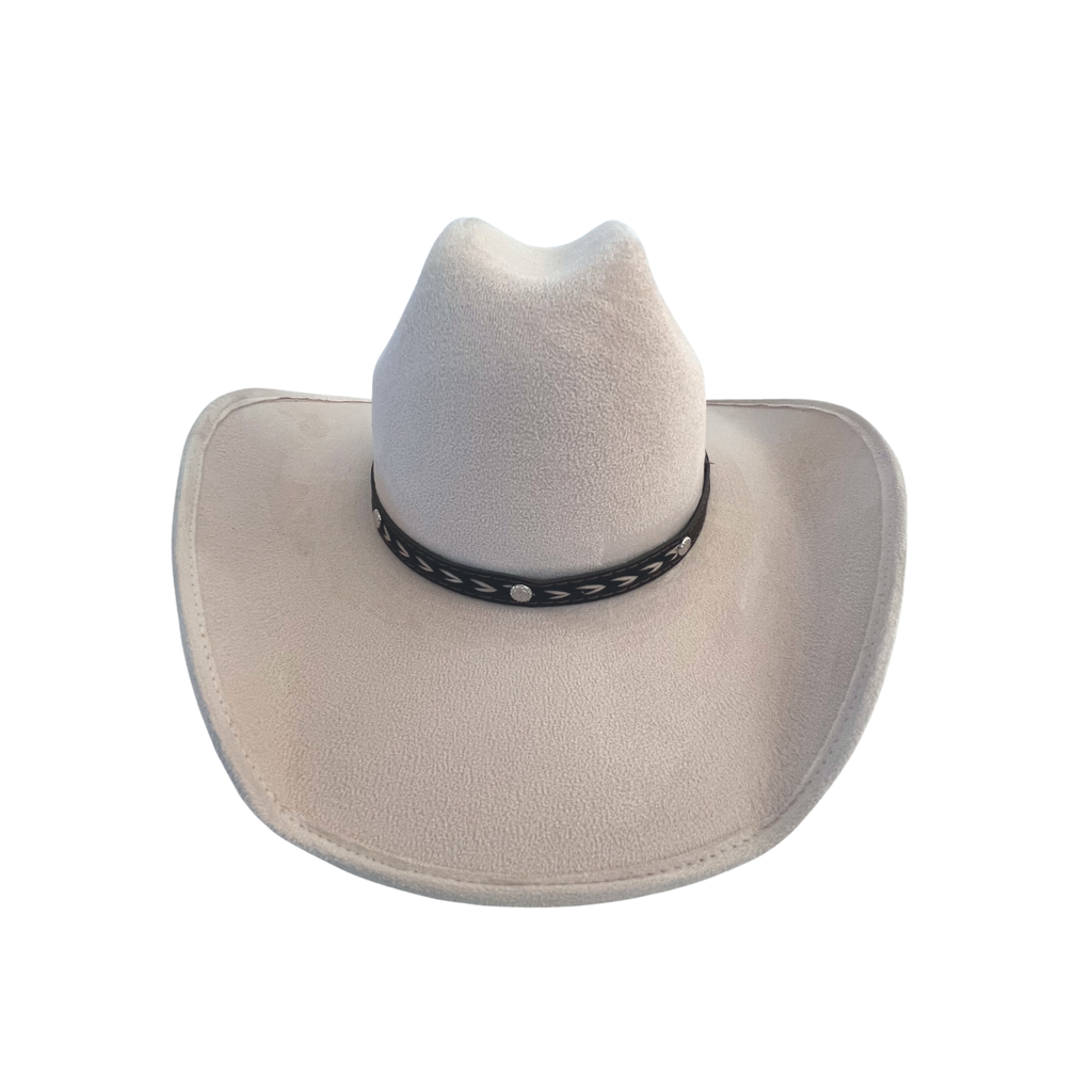 Vegan Suede Western Cowboy Hat