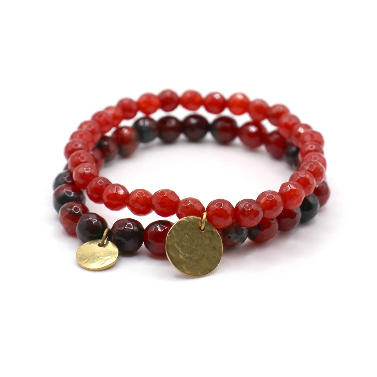 Stone Bracelets in Red