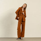 Linen High Drape Pants Lotus - Wide Leg Linen Trousers