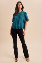 LACE TRIM TOP