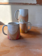 Triangles Geometric Mug Handmade Ceramic
