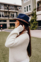Wool Felt Leather Outdoor Fedora Style - Summit