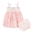 Taya Fruit Smocked Baby Tutu Dress + Bloomer (Organic)