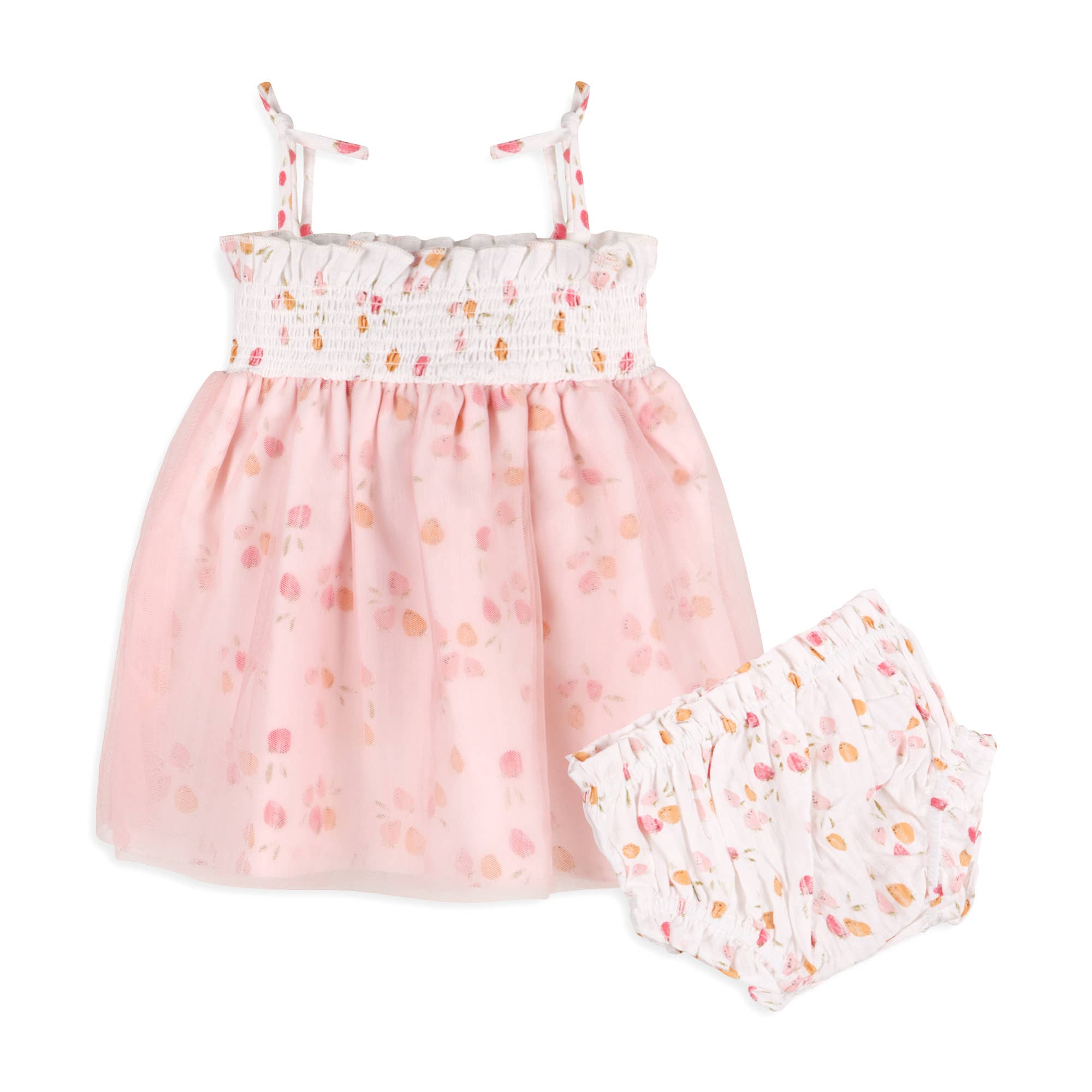 Taya Fruit Smocked Baby Tutu Dress + Bloomer (Organic)