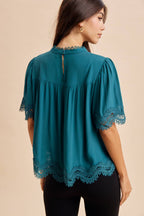 LACE TRIM TOP