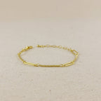 Paperclip & Box Chain Bracelet