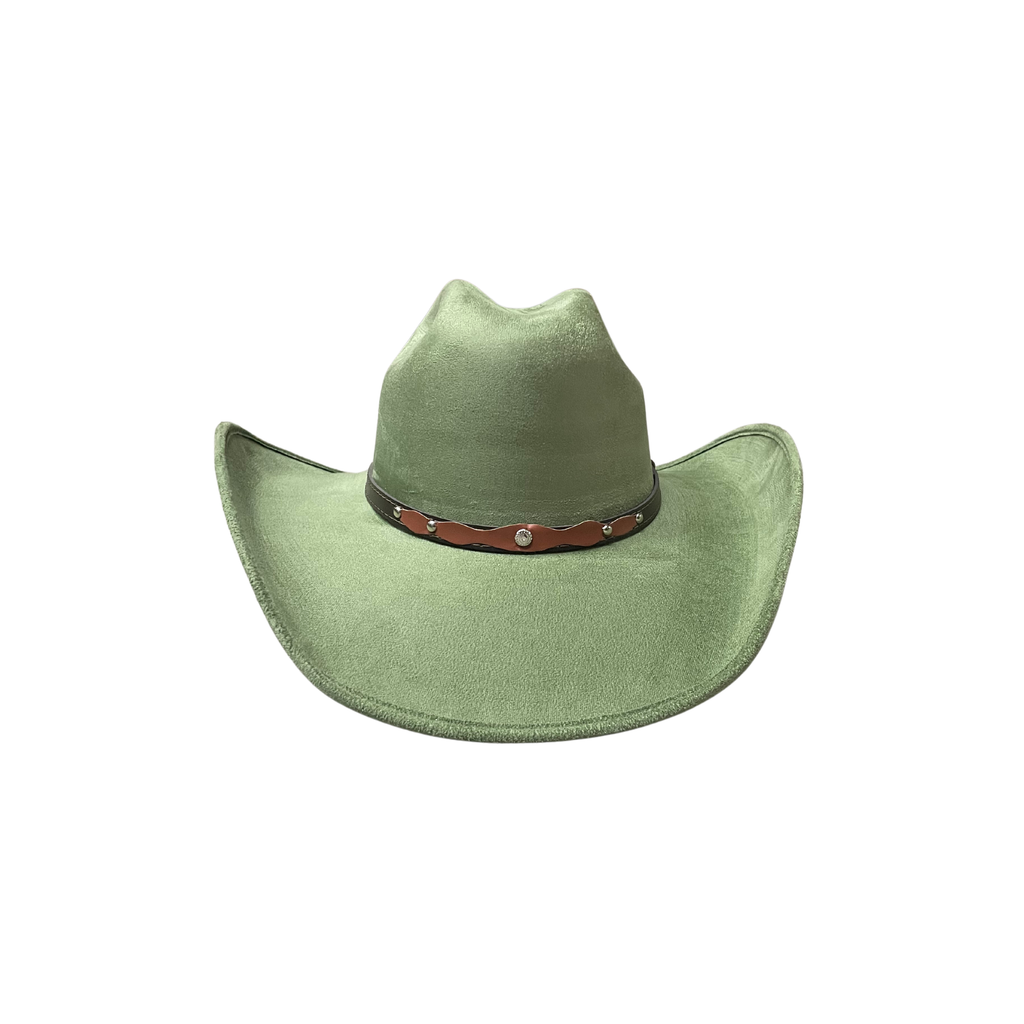 Vegan Suede Western Cowboy Hat