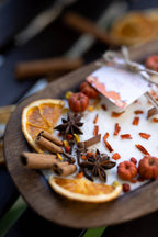 Large Wooden Bowl Fall Soy Candle