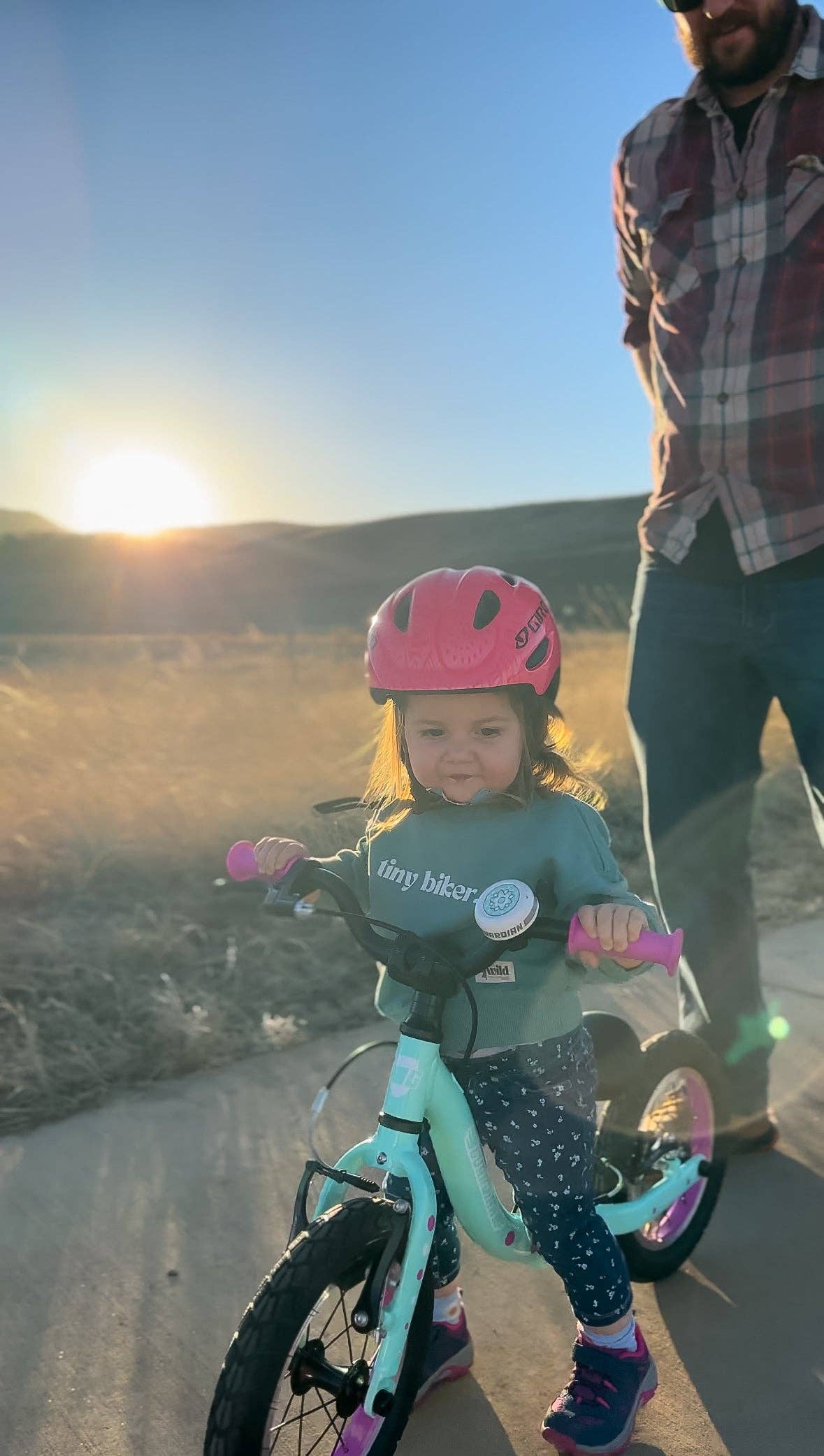Kid's Organic Pullover - Teal - Tiny Biker