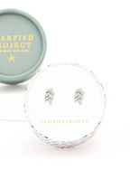 Rowen Leaf Stud Earrings