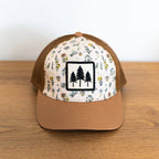 Three Tree Trucker Hat-  Floral