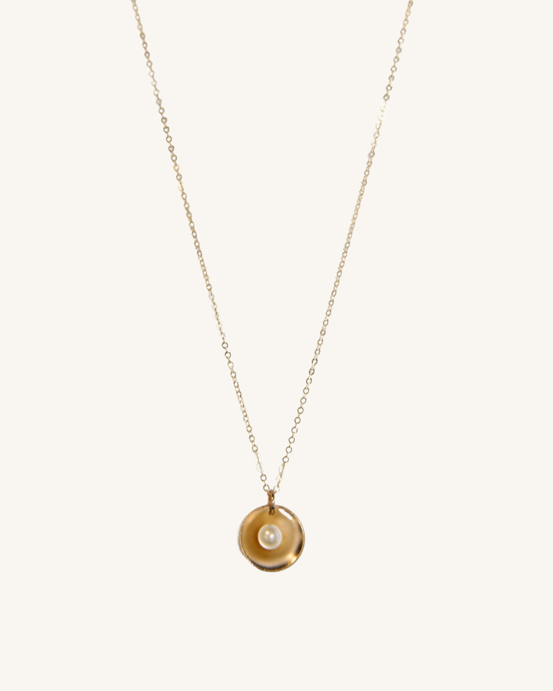 Pearl Dish Necklace