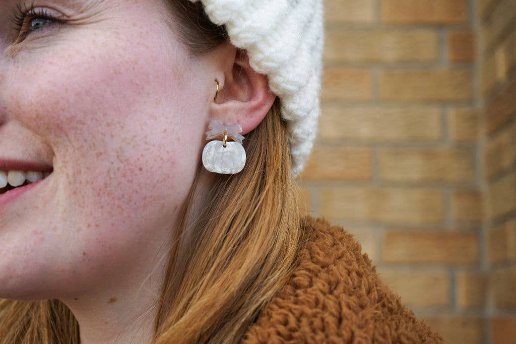 Bow Pumpkin Patch Earrings
