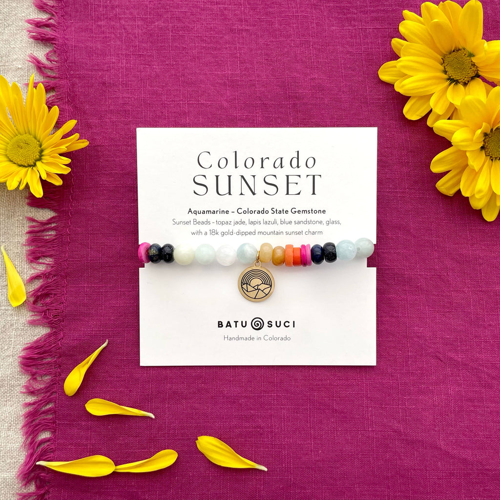 Colorado Sunset Bracelet  |  Souvenir Gemstone Bracelet