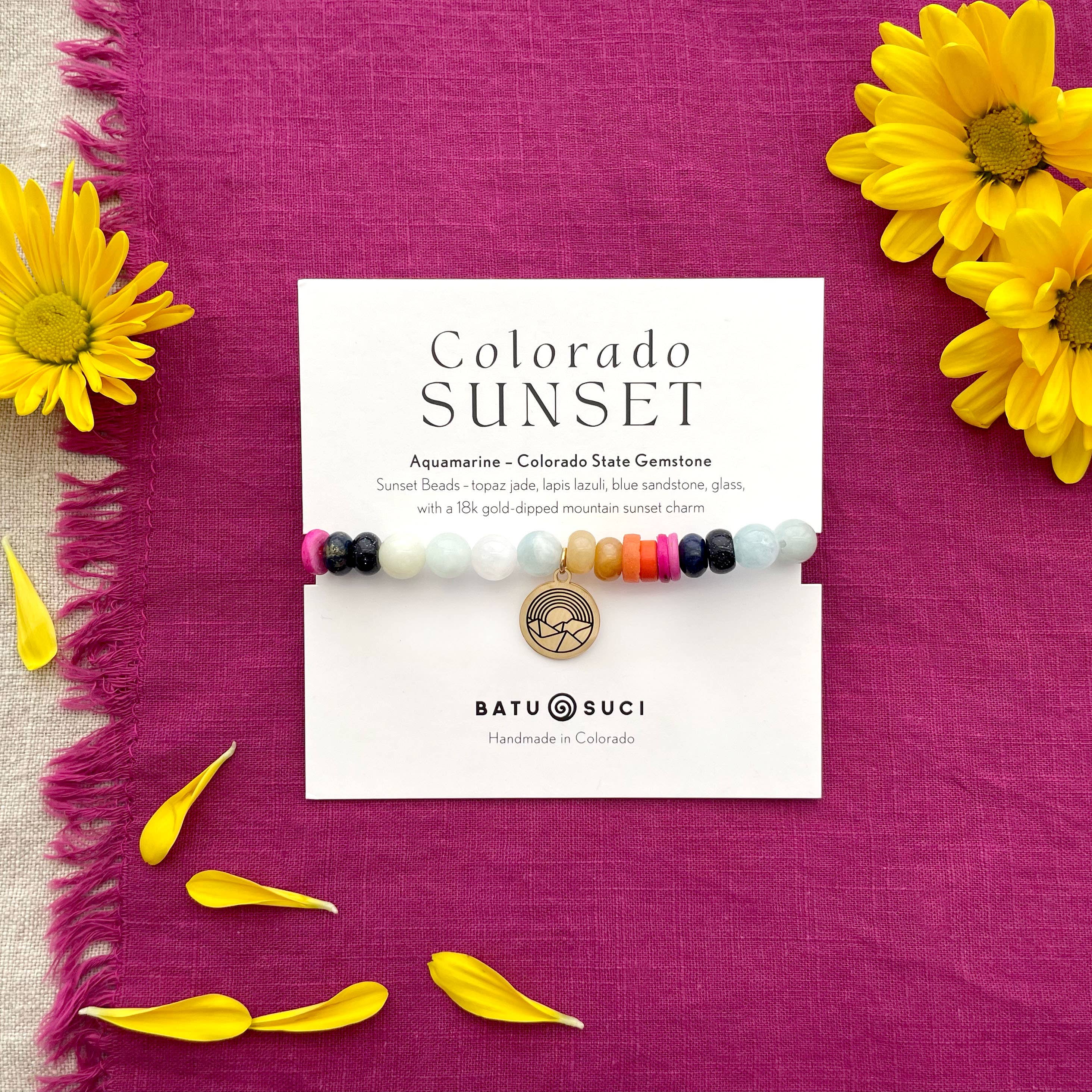 Colorado Sunset Bracelet  |  Souvenir Gemstone Bracelet