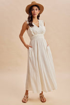 EYELET LACE MAXI DRESS
