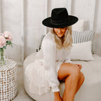 Wide Brim Australian Wool Felt - Style Jawa