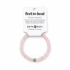 Feel to Heal Rondelle Bracelet  |  Rose Quartz Gemstone Bracelet
