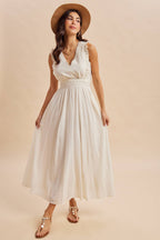 EYELET LACE MAXI DRESS