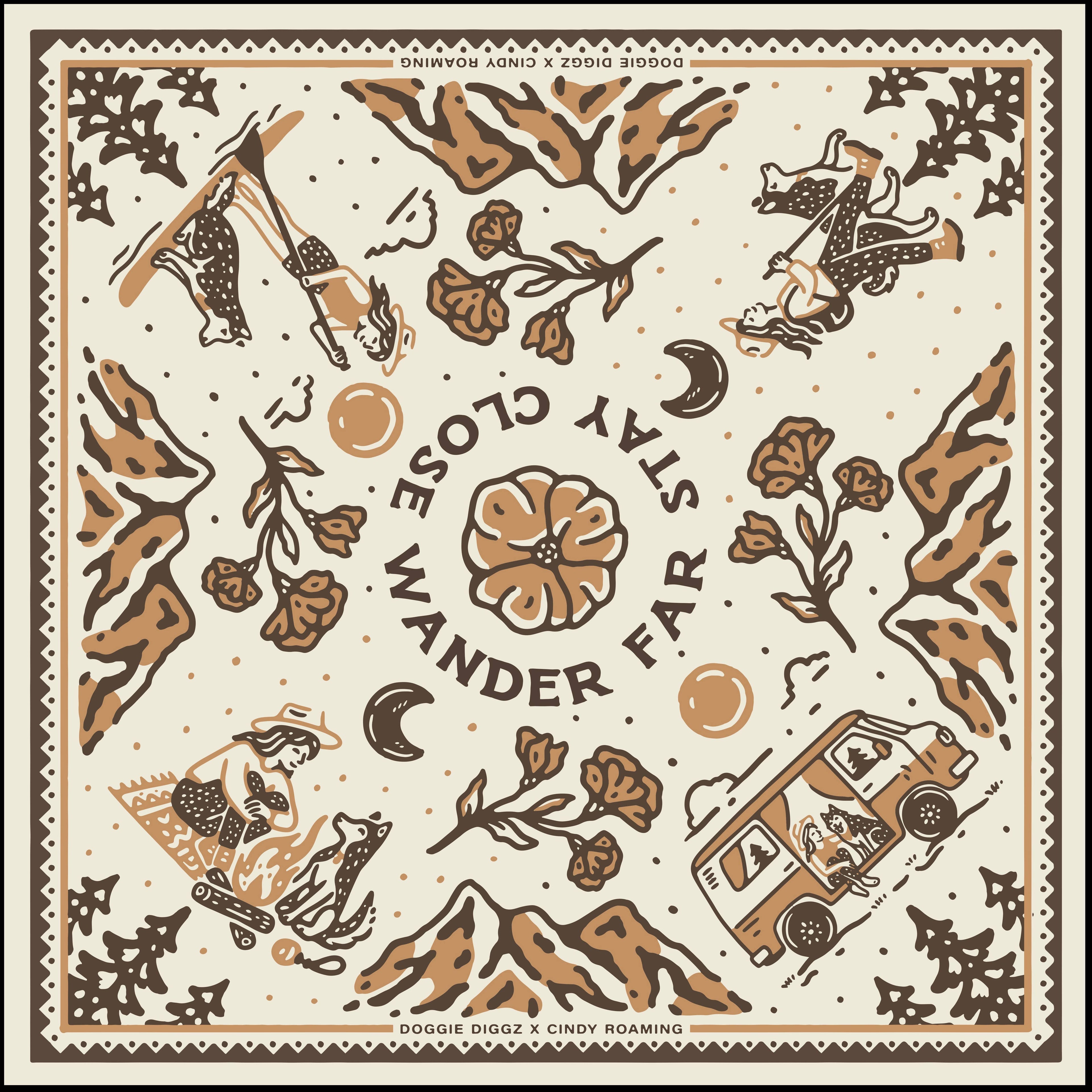 Stay Close Wander Far Bandana