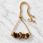 Tiger’s Eye Nugget Adjustable Bracelet
