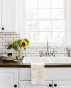 Tea Towel, Flour Sack, Citrus / Yellow
