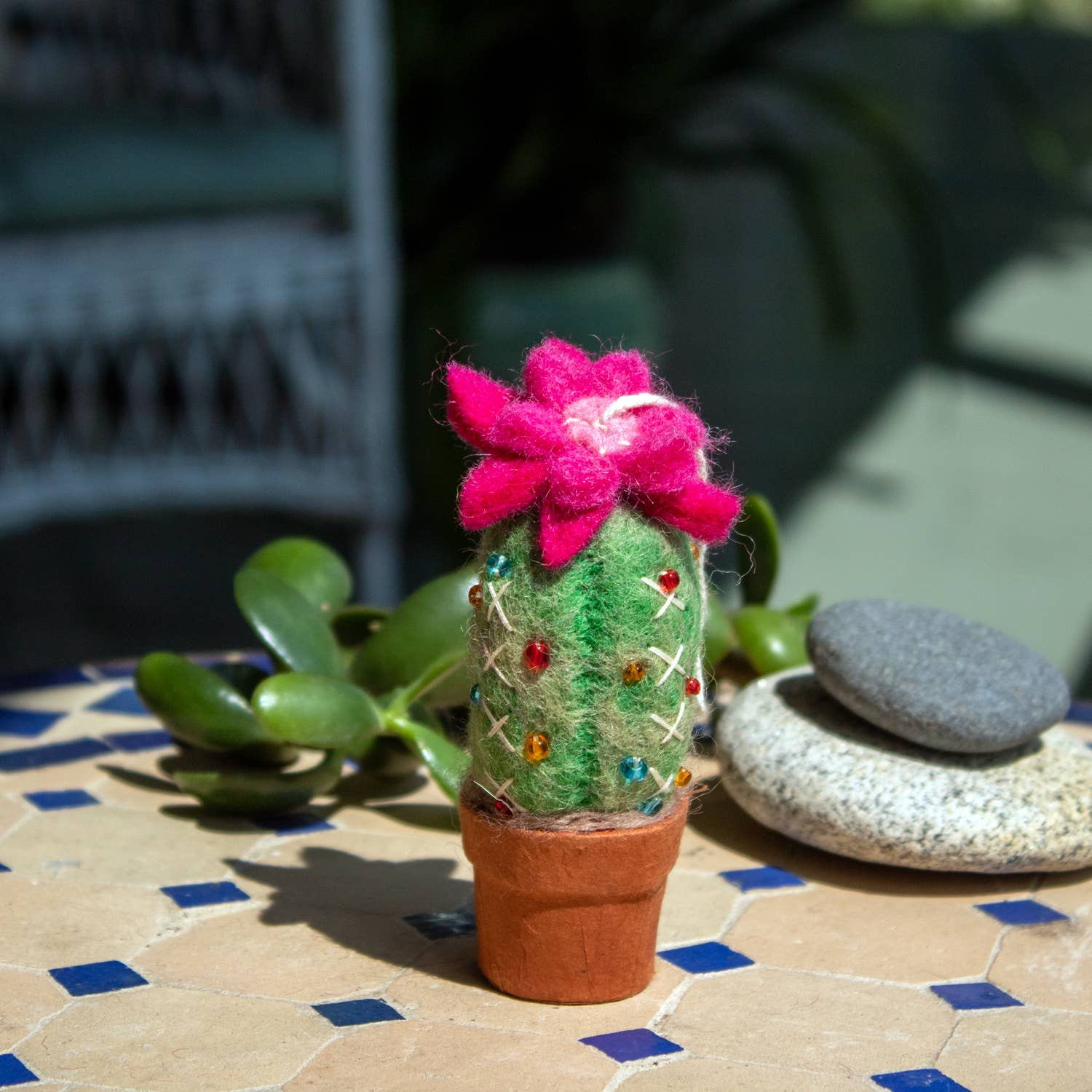 Beaded Torch Cactus Ornament