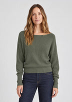 Ribbed Boatneck Sweater