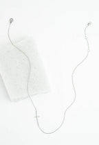 Radiant Cross Necklace in Silver