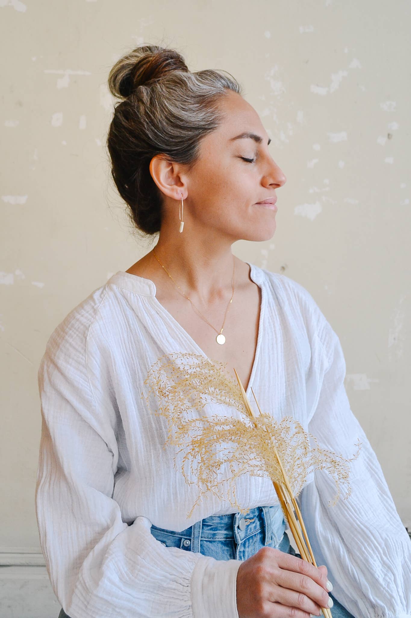 Gold Fill Disc Necklace
