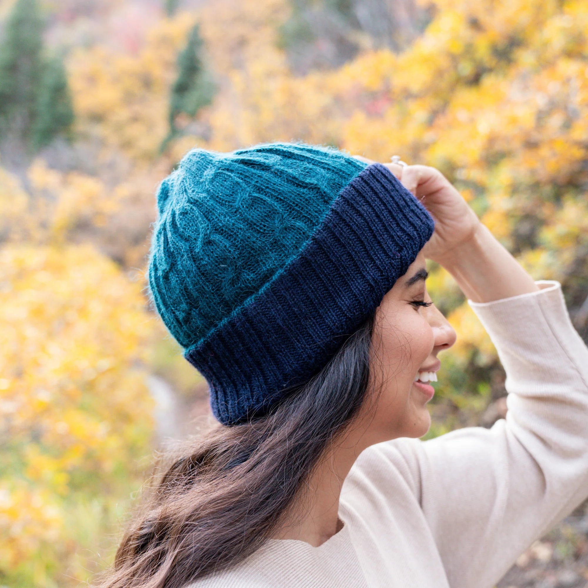 Reversible Cable Beanie