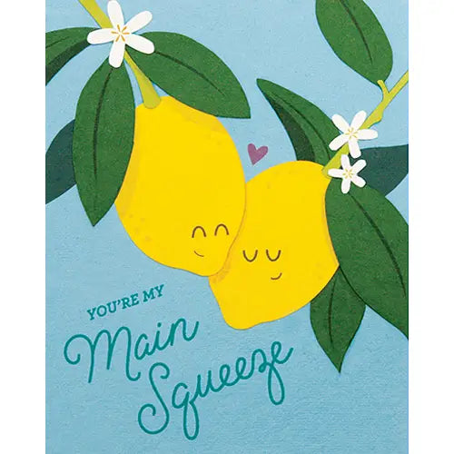 Main Squeeze Blank Greeting Card