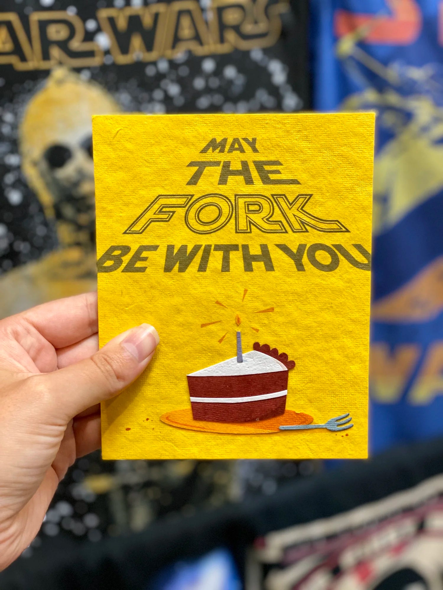 Fork Be With You Blank Greeting Card