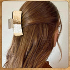 Leather Pattern Square Claw Hair Clip
