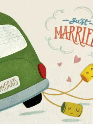 Wedding Cans Greeting Card
